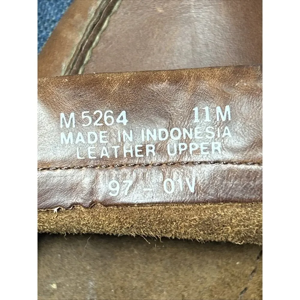 Mens Rockport Size 11 Casual Brown Leather Deck Boat Shoes Preppy Nautical